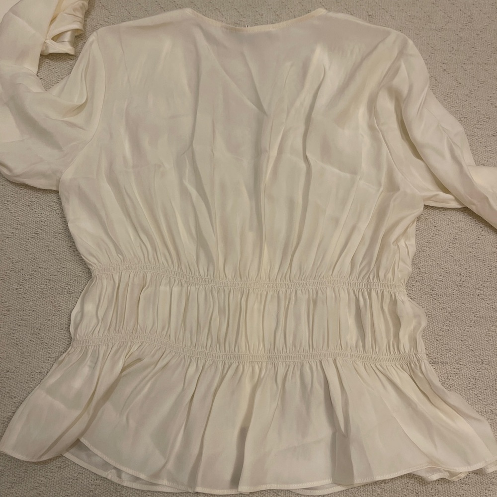 Frame Ruched Silk Blouse - Picture 7 of 7